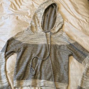 Cropped hoodie sweater